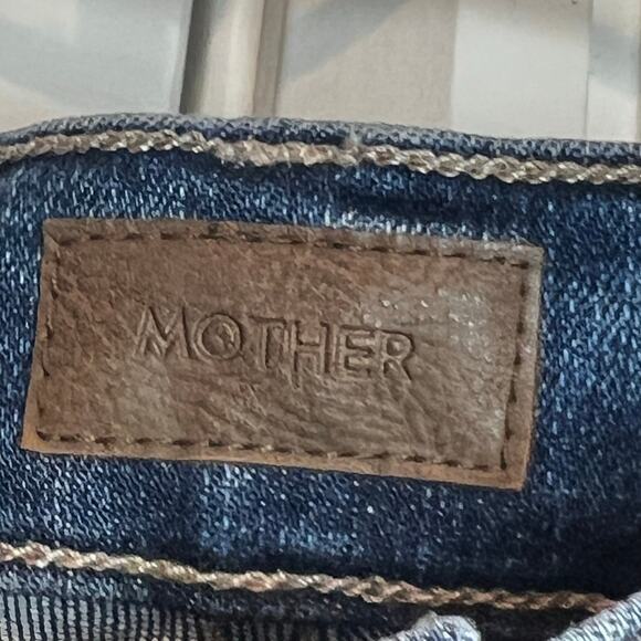 Mother The Tomcat Roller Sneak High Rise Wide Leg Jeans Sixth Sense Size 28 NWT - Picture 5 of 13